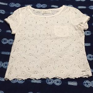 Abercrombie Eyelet Tee